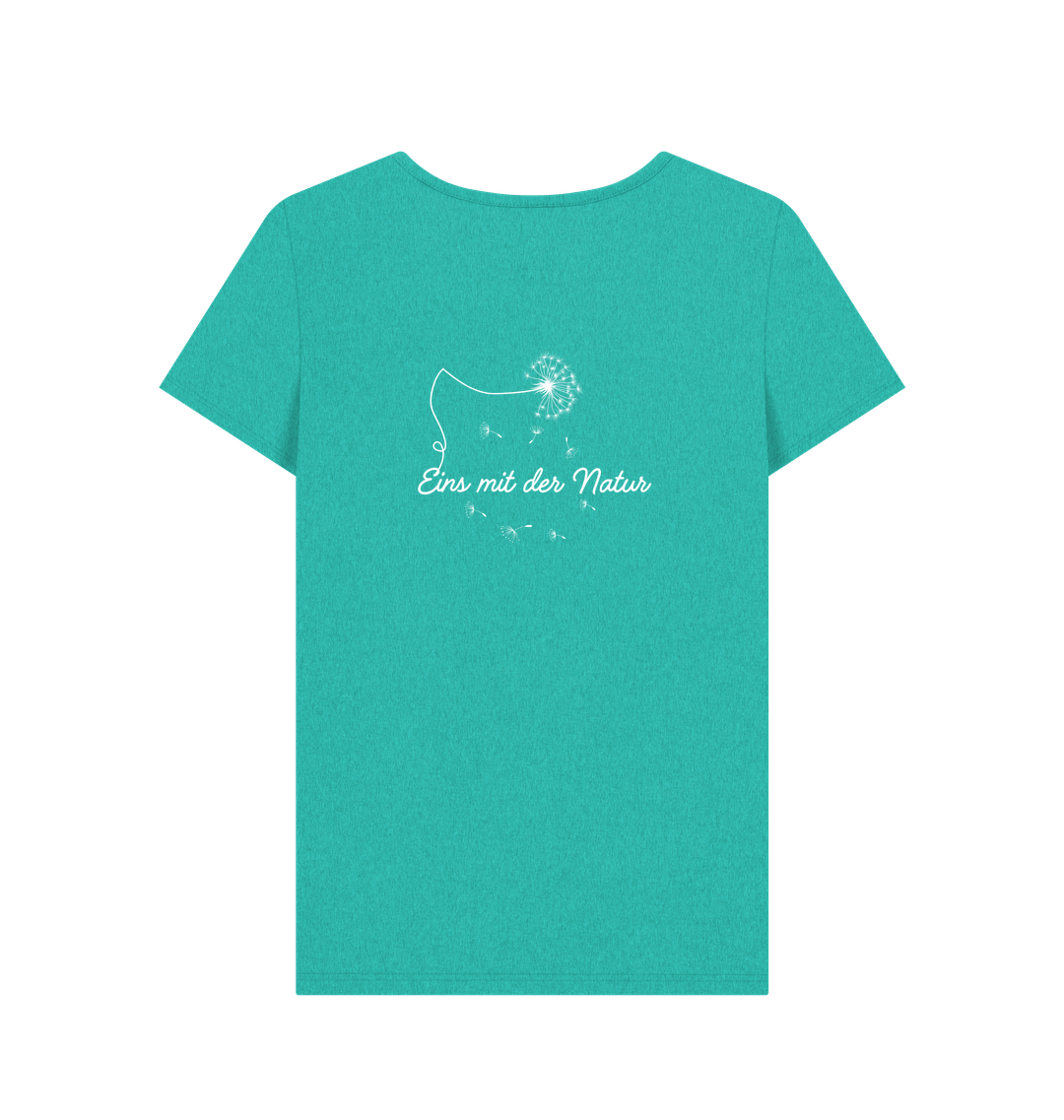 Seagrass Green Recycled Printed T-Shirt Back