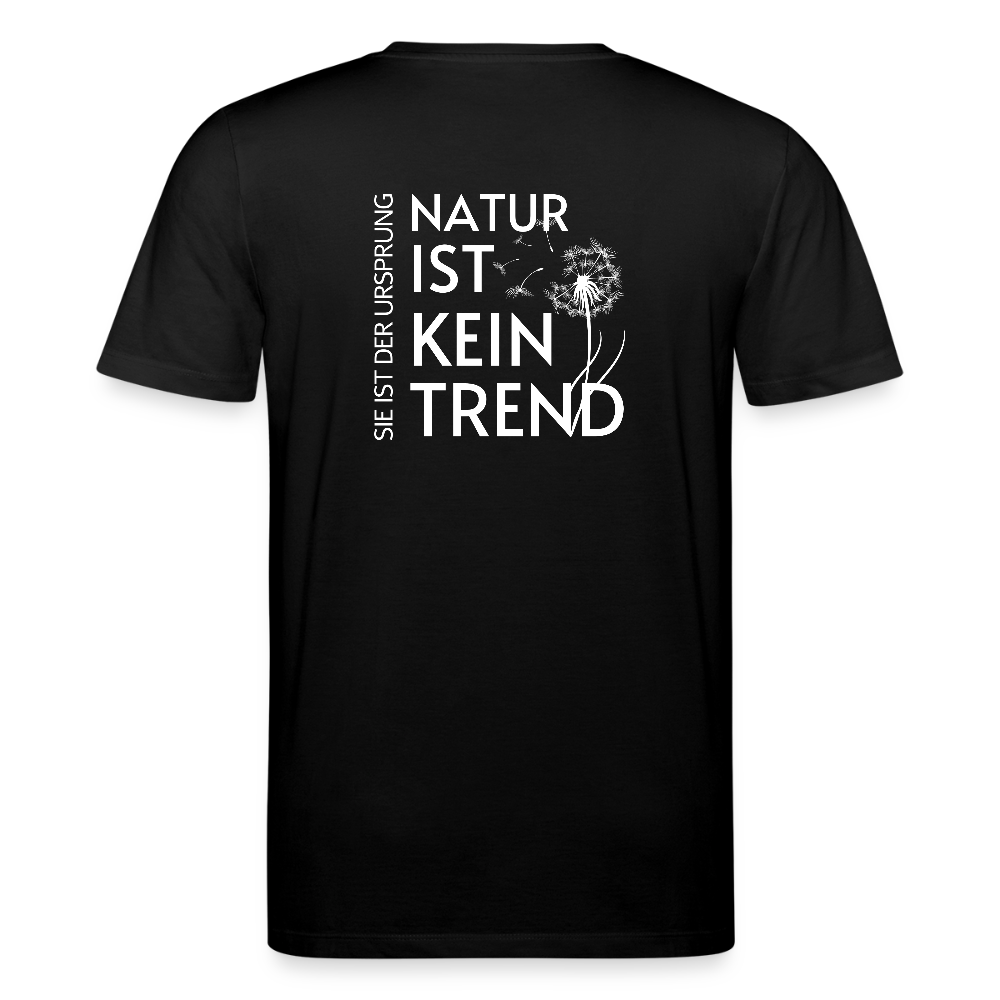 Gesundheit schafft Freiheit (Natur ist kein Trend) / 100% Bio T-Shirt Herren - Schwarz