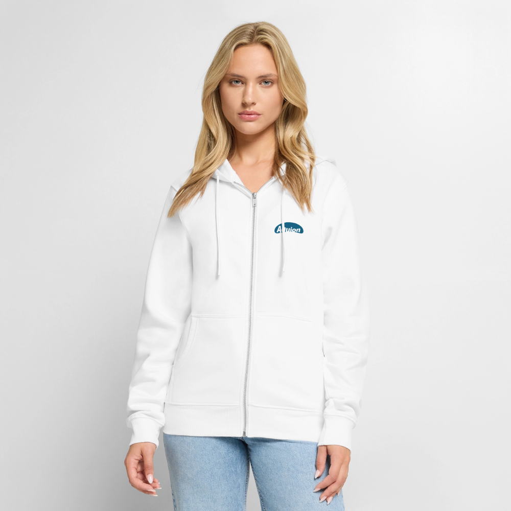 Aquion / Ich trinke - Unisex Premium Kapuzenjacke - Weiß