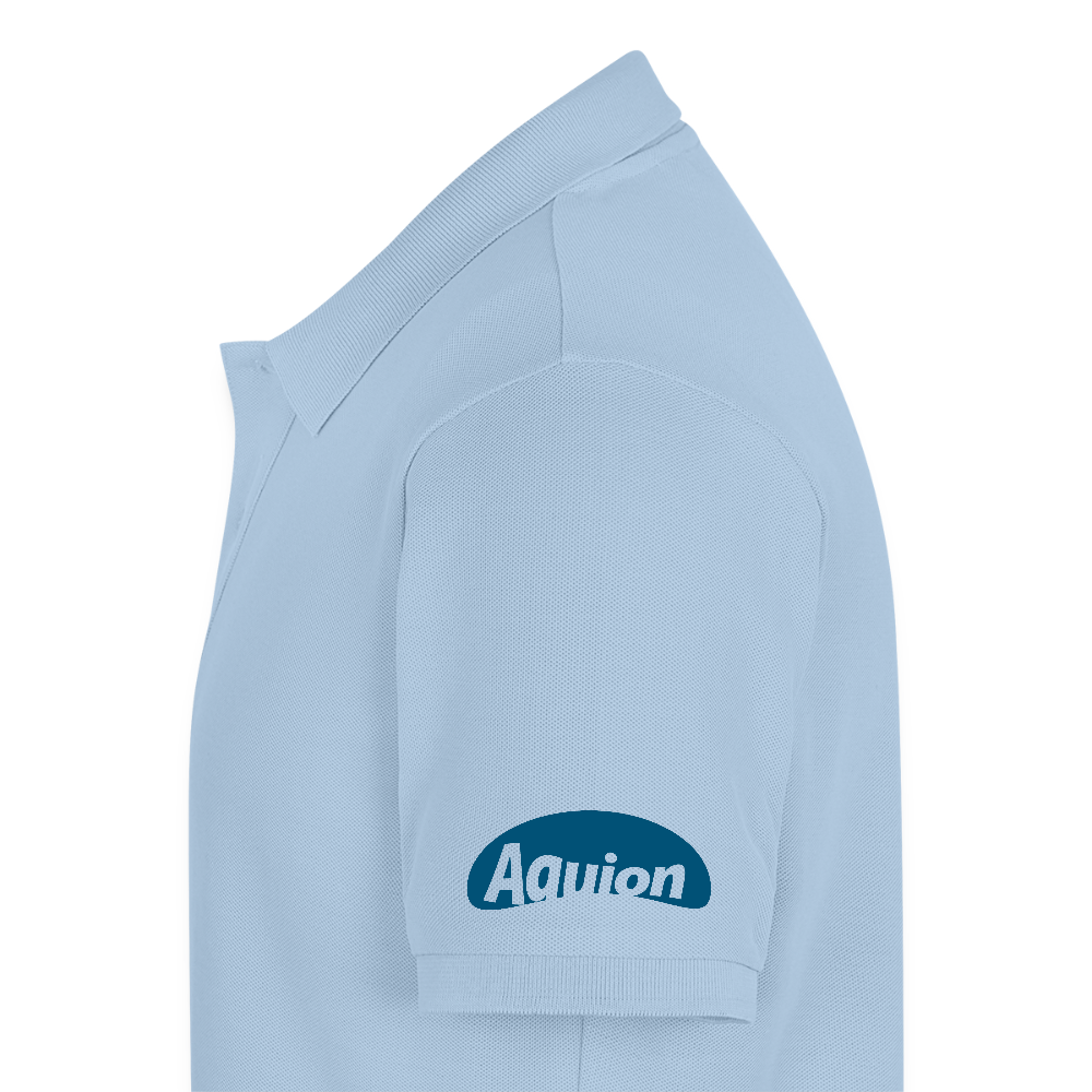 Aquion / Ich trinke täglich - 100% Bio Premium Poloshirt - Hellblau