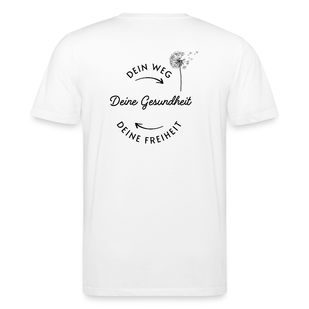 Gesundheit schafft Freiheit (3) / 100% Bio T-Shirt Herren (weiß) - Weiß