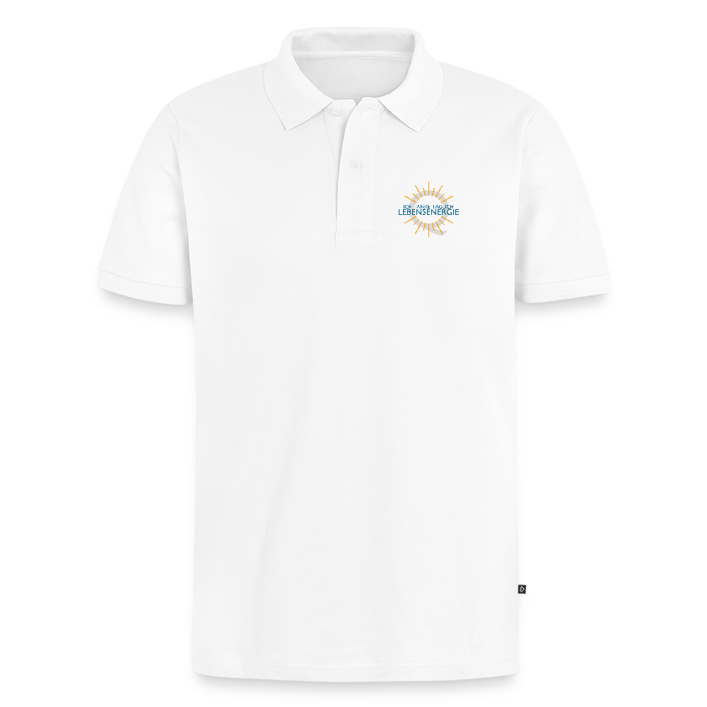 Aquion / Ich trinke täglich - 100% Bio Premium Poloshirt - Weiß