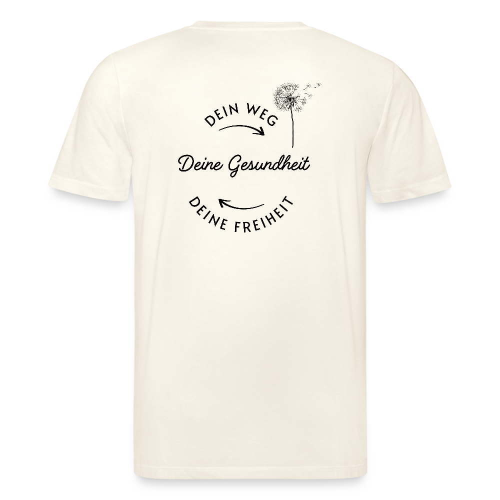 Gesundheit schafft Freiheit (3) / 100% Bio T-Shirt Herren (weiß) - Naturweiß