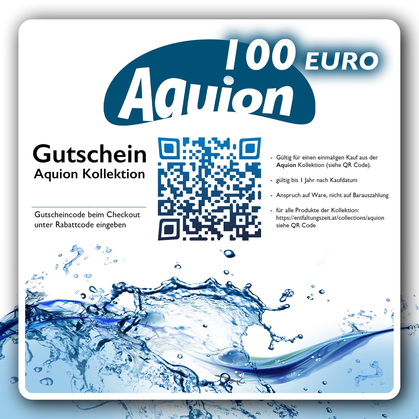 Aquion Kollektion / Gutschein