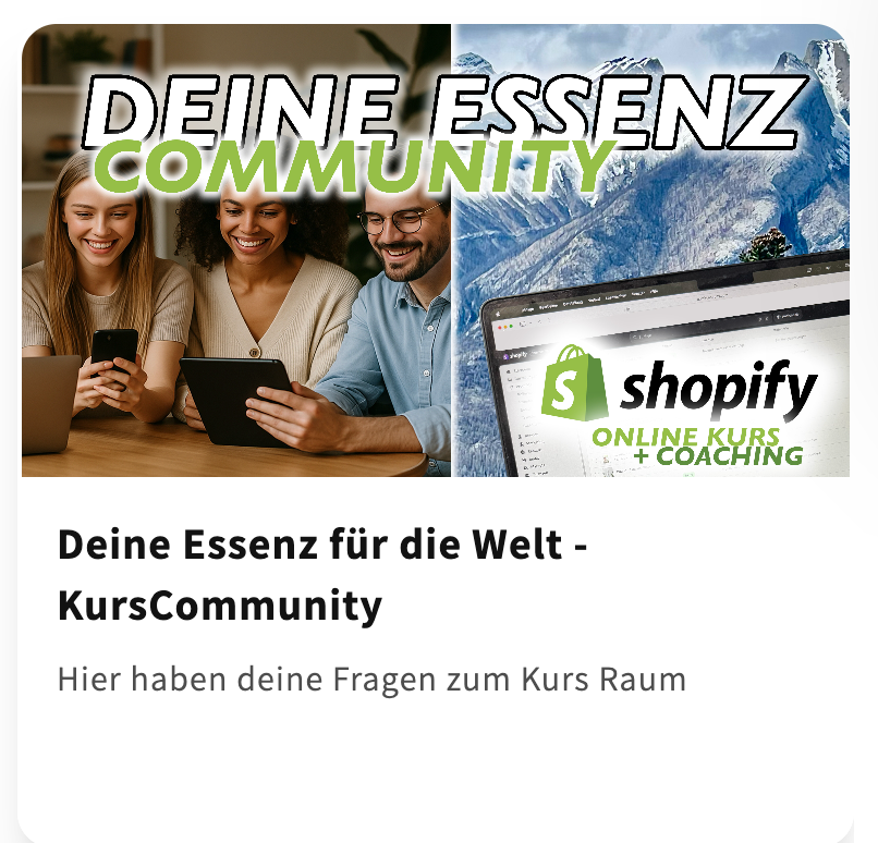 Deine Essens für die Welt - Onlinekurs