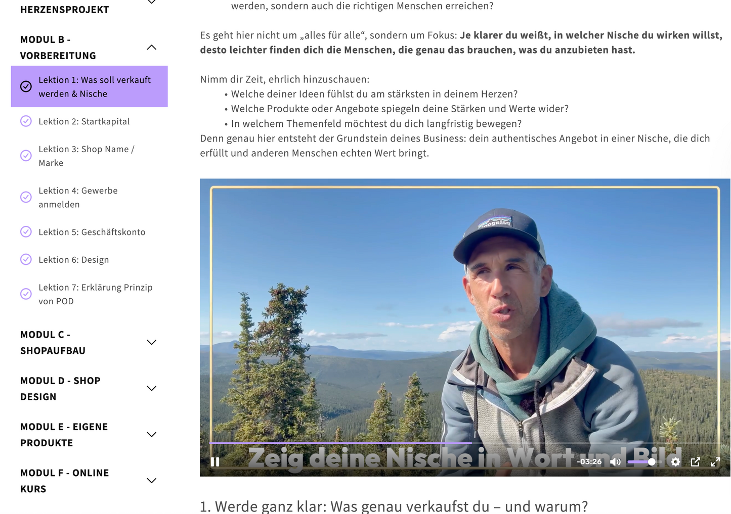 Deine Essens für die Welt - Onlinekurs