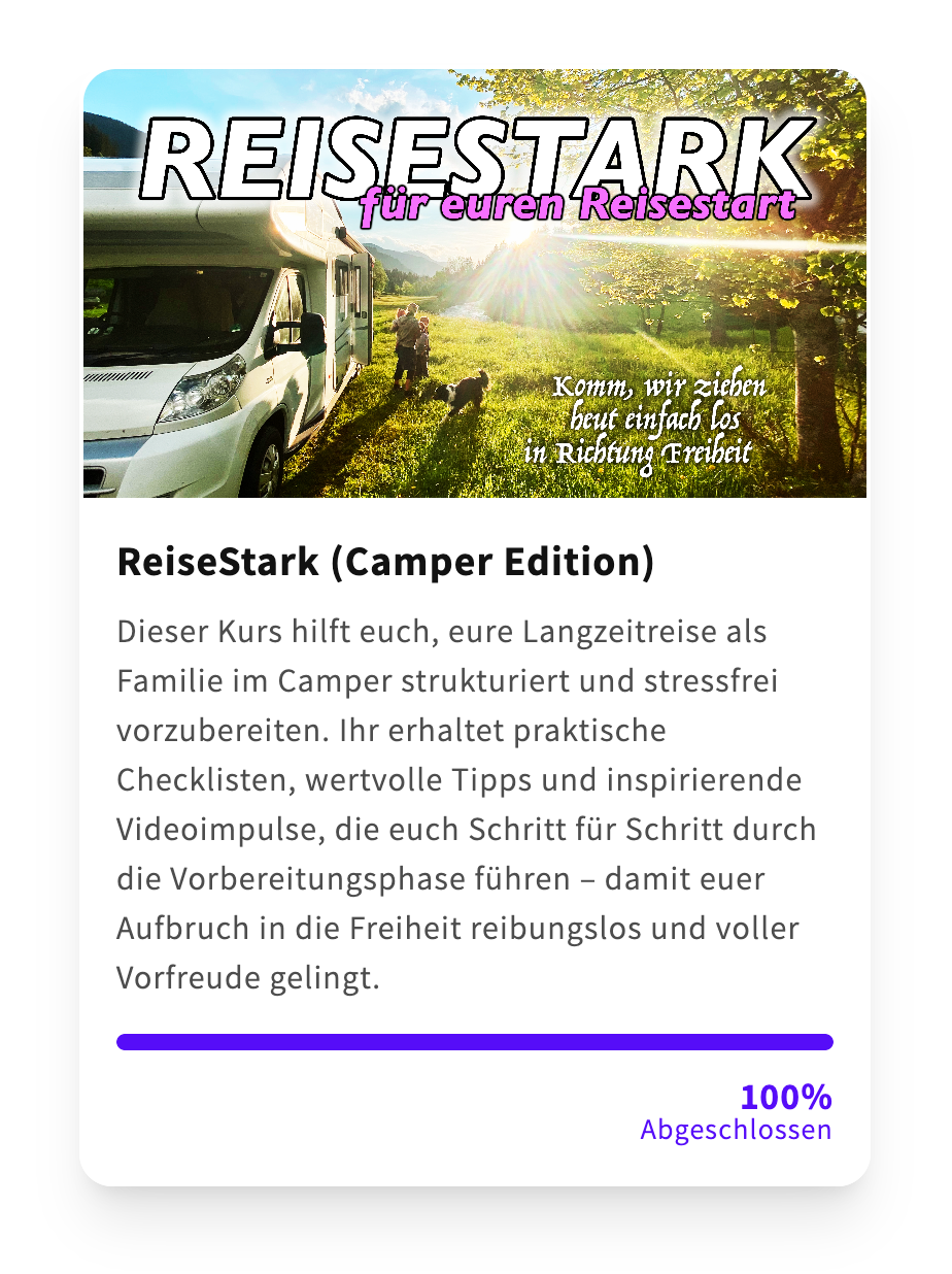 ReiseStark – Aus dem Herzen leben, als Familie frei sein.
