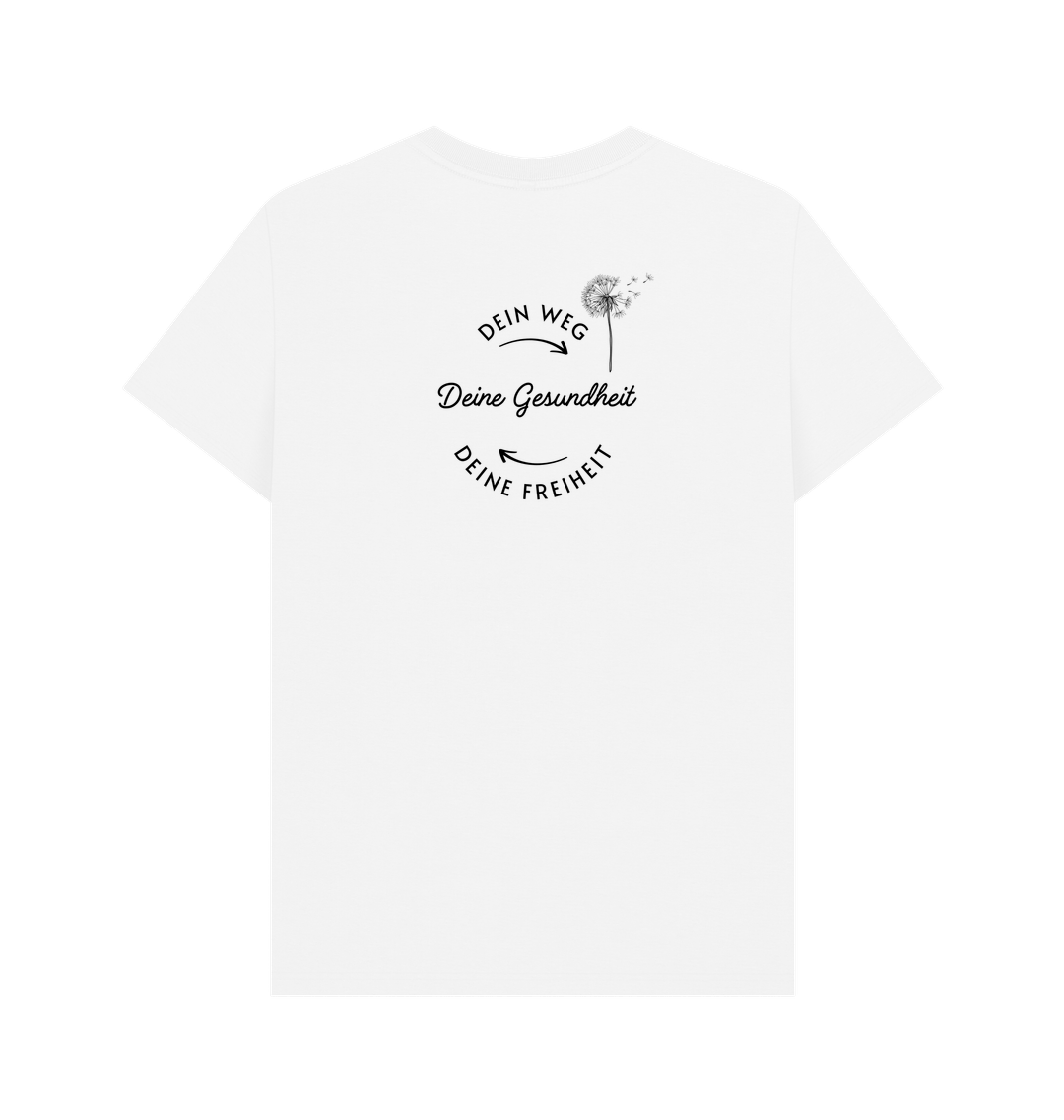 White Printed T-shirt Back