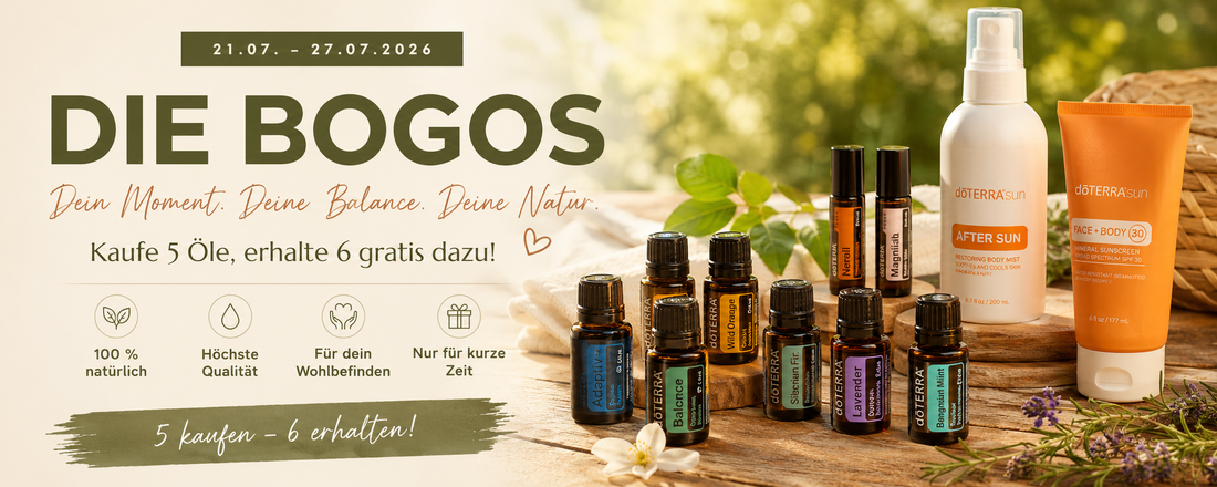 BOGO-Woche bei dōTERRA – Fünf Produktduos voller Balance, Pflege & Sommerfreude