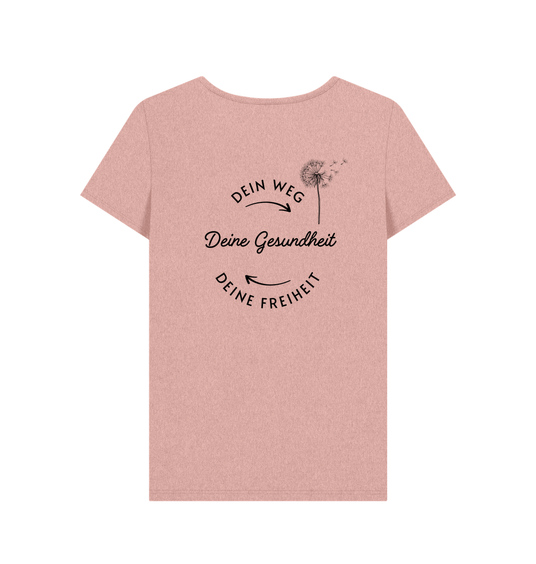 Sunset Pink Recycled Printed T-Shirt Back