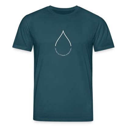 Nur 3 Trōpfen entfernt v2 - Unisex Bio-T-Shirt - Dunkles Petrol