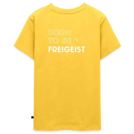 Gesundheit schafft Freiheit (Born to be Freigeist) / Teenager Premium T-Shirt - Gelb