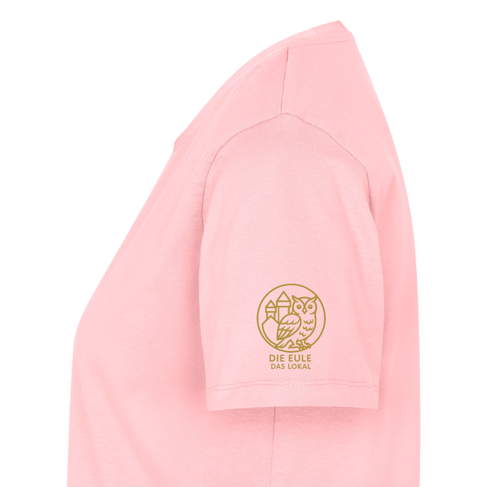 Die Eule / Gemeinsam losgehen - 100% BIO Frauen Premium T-Shirt - Rosa