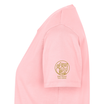 Die Eule / Gemeinsam losgehen - 100% BIO Frauen Premium T-Shirt - Rosa