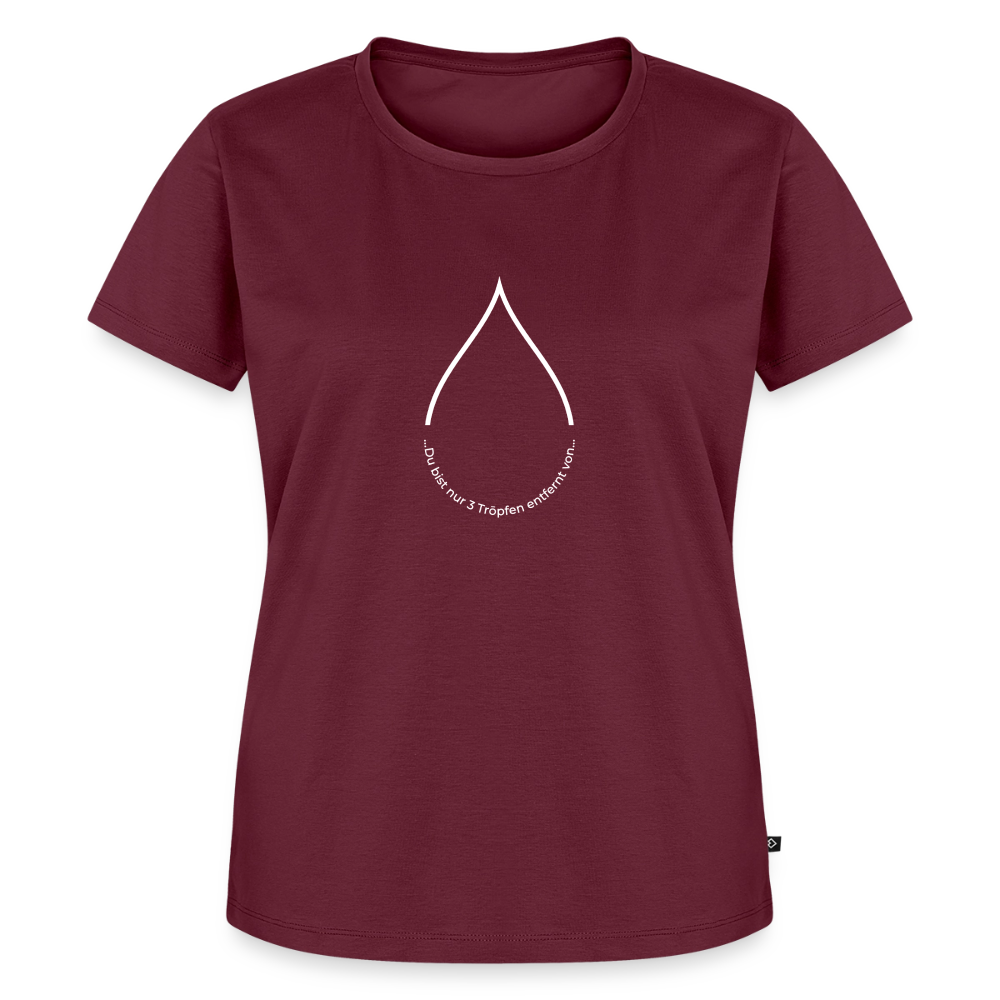 Nur 3 Trōpfen entfernt v2 - Frauen Premium T-Shirt - Burgunderrot
