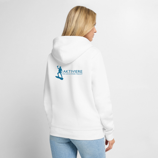 Aquion / Aktiviere - Unisex Premium Kapuzenjacke - Weiß