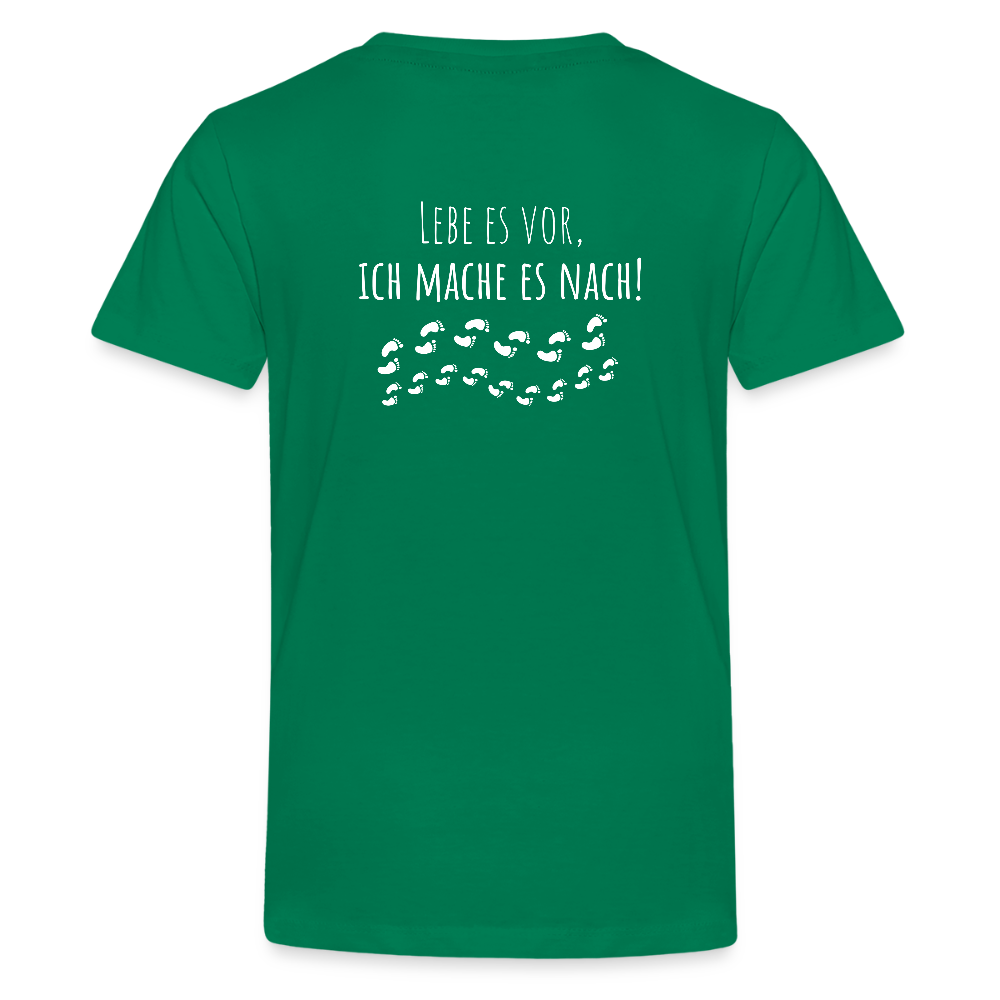 Gesundheit schafft Freiheit (Lebe es vor, ich maches es nach) / Teenager Premium T-Shirt - Kelly Green