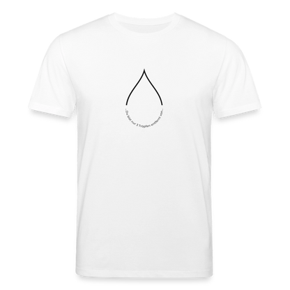 Nur 3 Trōpfen entfernt v2 - Unisex Bio-T-Shirt (weiß) - Weiß