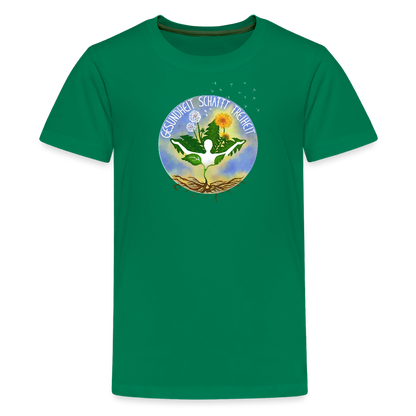 Gesundheit schafft Freiheit (Ich kann alles) / Teenager Premium T-Shirt - Kelly Green