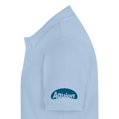 Aquion / Ich trinke täglich - 100% Bio Premium Poloshirt - Hellblau