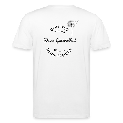 Gesundheit schafft Freiheit (3) / 100% Bio T-Shirt Herren (weiß) - Weiß