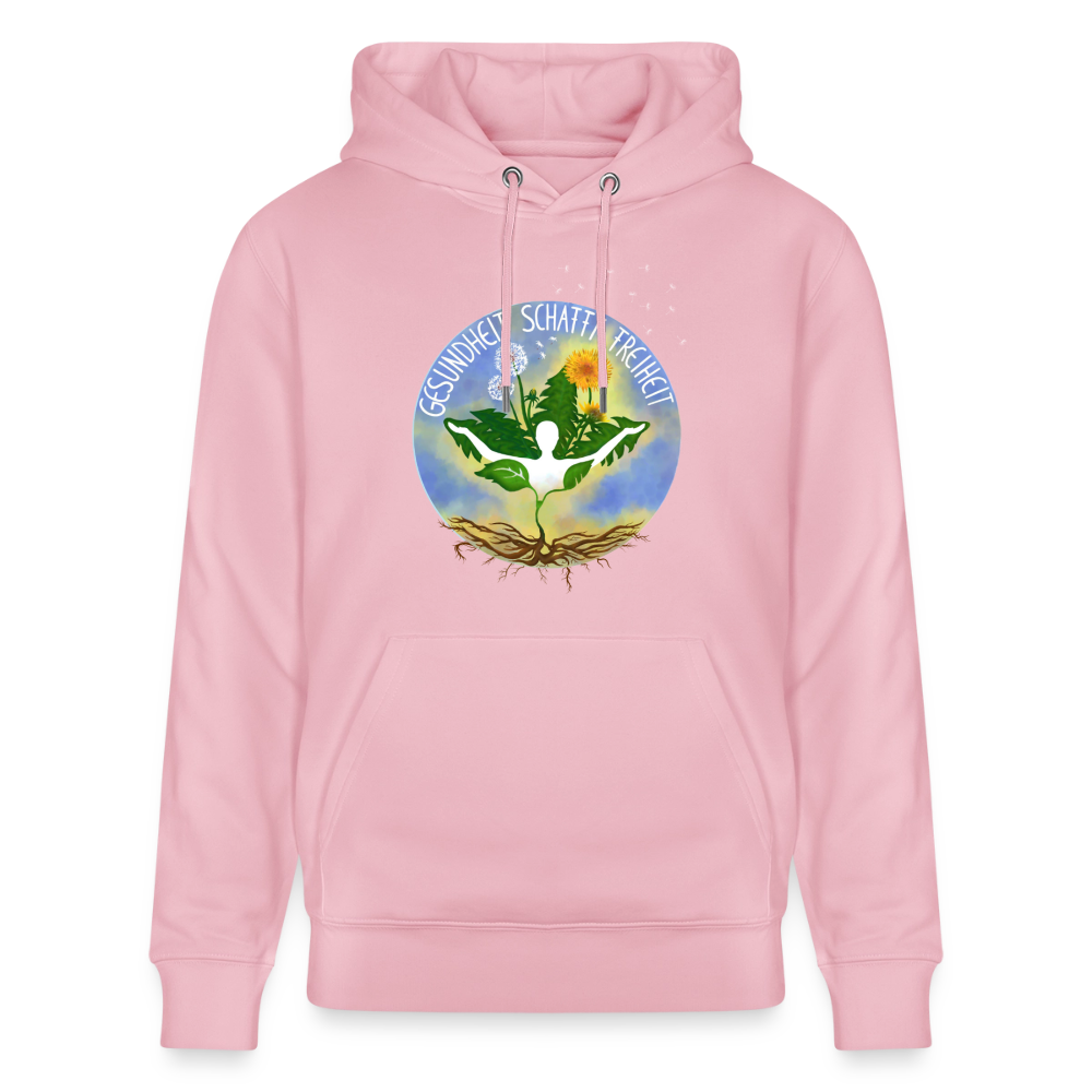 Gesundheit schafft Freiheit (FREI) / 100% Bio Unisex-Kapuzenpullover - Hellrosa