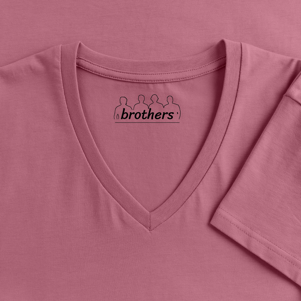 Tanzen ist meine Therapie - 100% Bio- T-Shirt mit V-Ausschnitt - Mauve