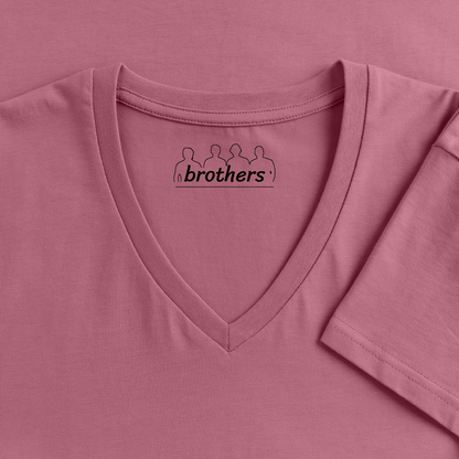 Tanzen ist meine Therapie - 100% Bio- T-Shirt mit V-Ausschnitt - Mauve