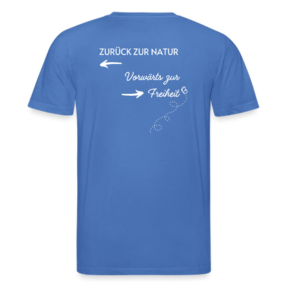Gesundheit schafft Freiheit (Zurück zur Natur) / 100% Bio T-Shirt Herren - Achtsames Blau