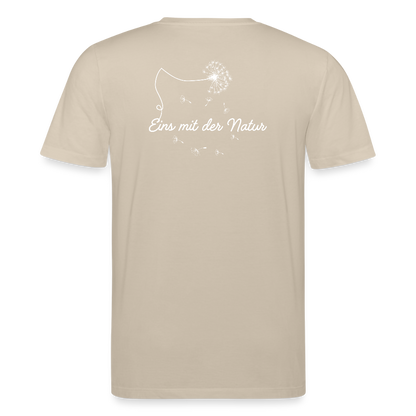 Gesundheit schafft Freiheit (Eins mit der Natur) / 100% Bio T-Shirt Herren - Beige