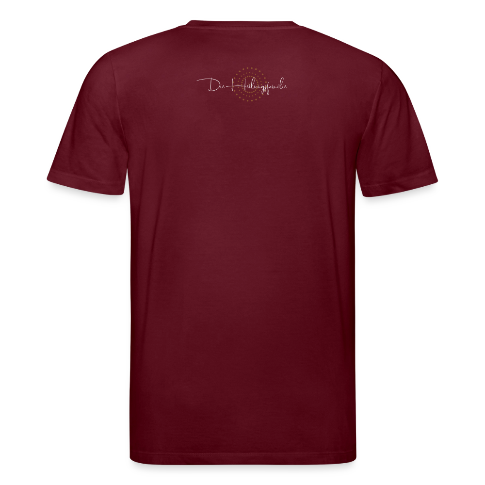 Nur 3 Trōpfen entfernt v2 - Unisex Bio-T-Shirt - Burgunderrot