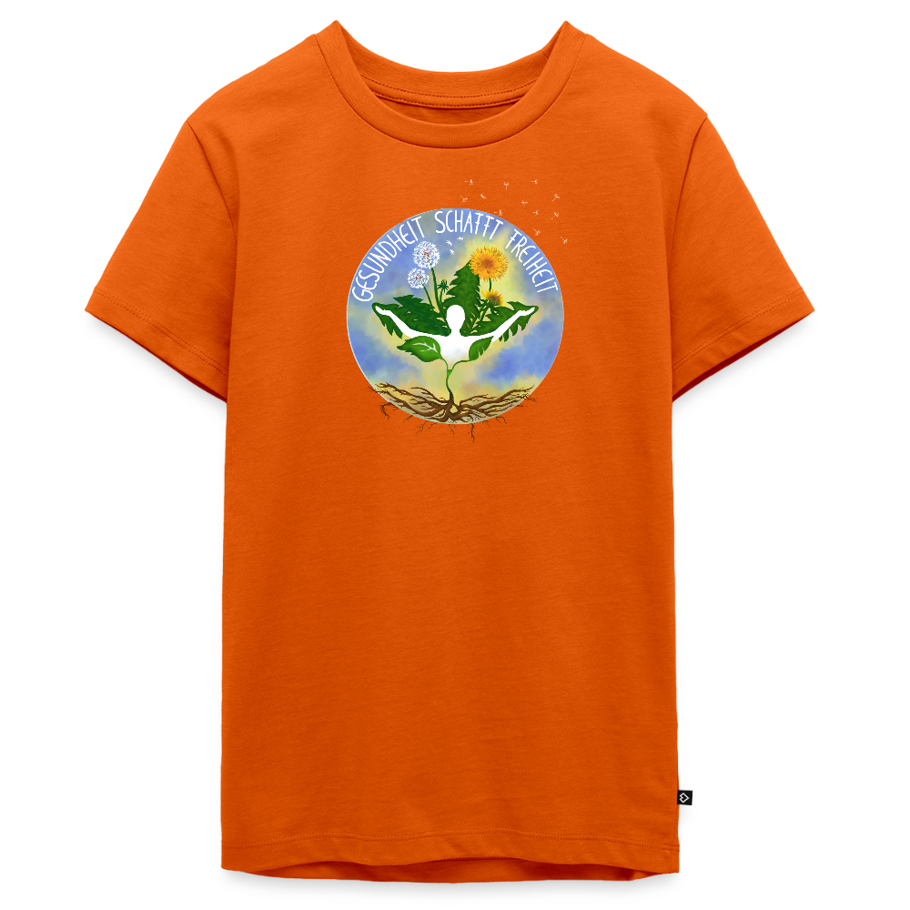 Gesundheit schafft Freiheit (Eins mit der Natur) / Teenager Premium T-Shirt - Orange 