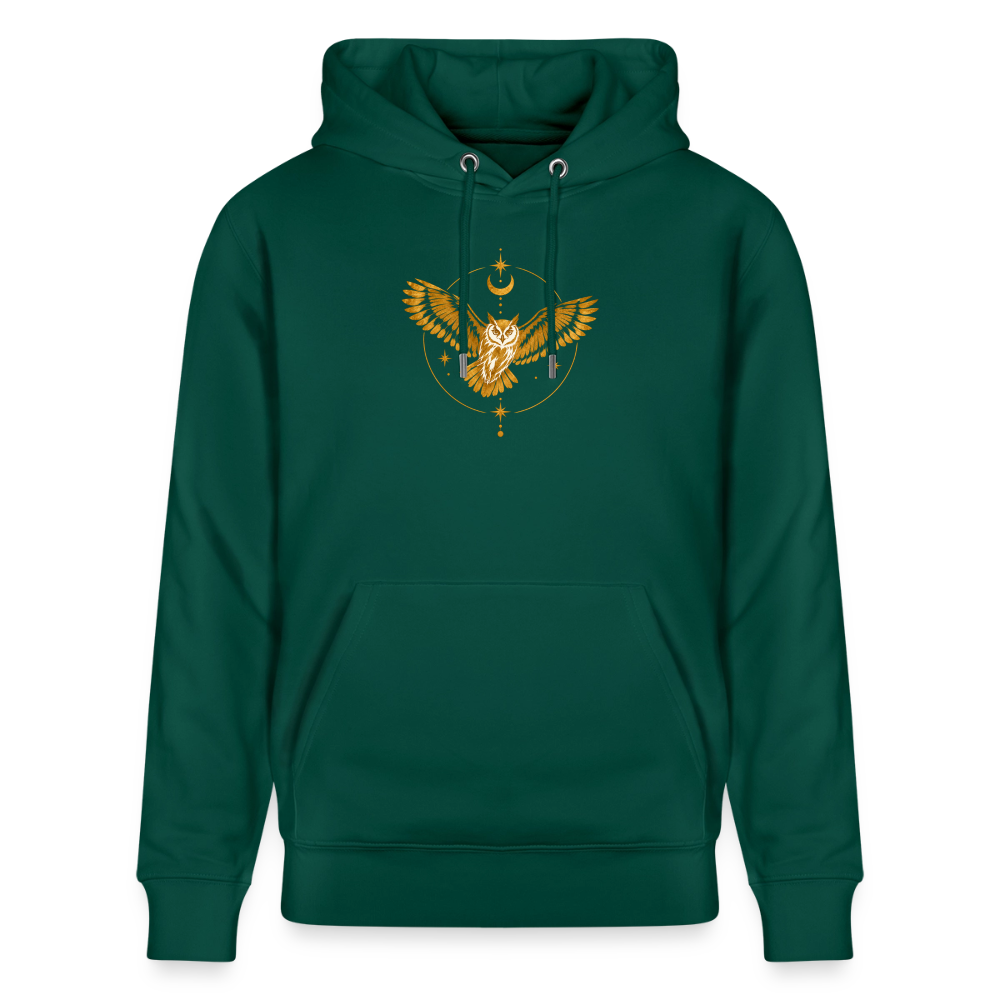 Die Eule / Gemeinsam losgehen - 100% BIO Unisex Bio-Hoodie CRUISER - Forest
