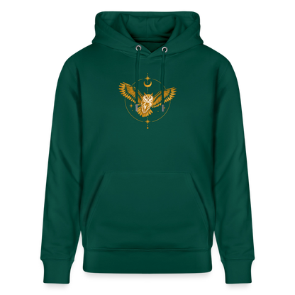 Die Eule / Gemeinsam losgehen - 100% BIO Unisex Bio-Hoodie CRUISER - Forest