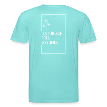 Gesundheit schafft Freiheit (Natürlich) / 100% Bio T-Shirt Herren - Poolblau