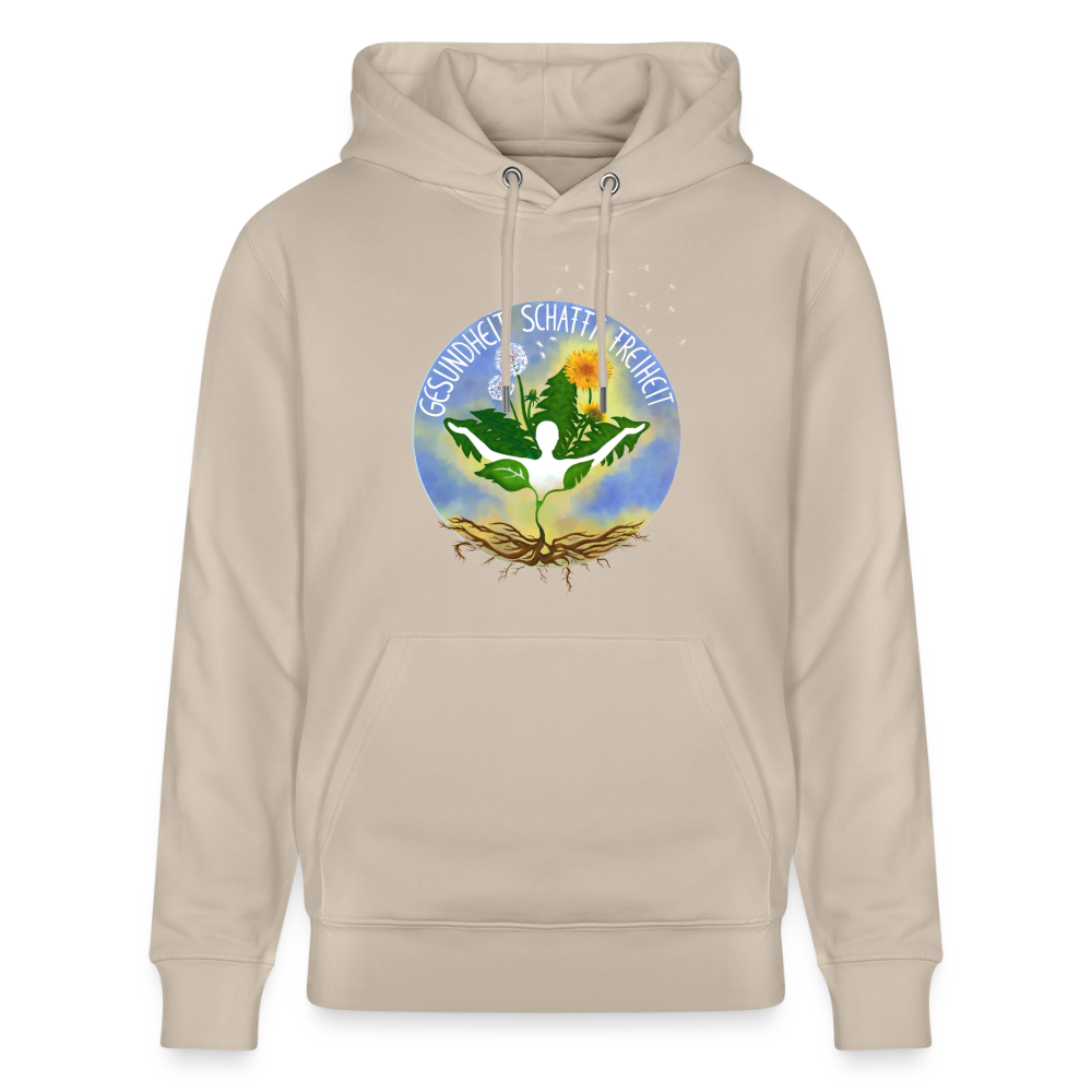 Gesundheit schafft Freiheit (FREI) / 100% Bio Unisex-Kapuzenpullover - Beige