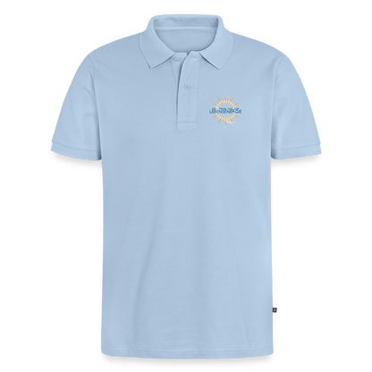 Aquion / Ich trinke täglich - 100% Bio Premium Poloshirt - Hellblau