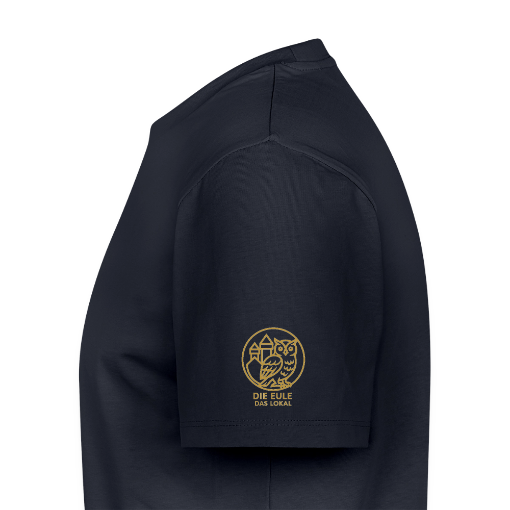 Die Eule / Gemeinsam losgehen - 100% BIO Männer Premium T-Shirt - Navy