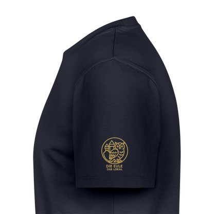 Die Eule / Gemeinsam losgehen - 100% BIO Männer Premium T-Shirt - Navy