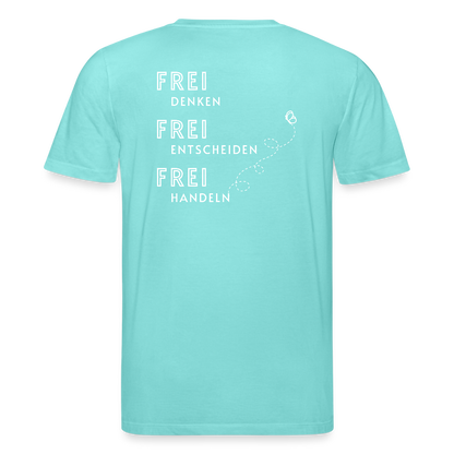 Gesundheit schafft Freiheit (FREI) / 100% Bio T-Shirt Herren - Poolblau