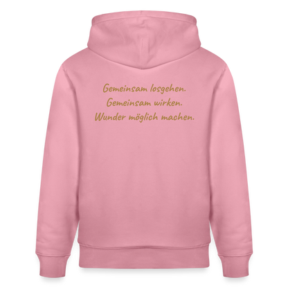 Die Eule / Gemeinsam losgehen - 100% BIO Unisex Bio-Hoodie CRUISER - Lila Traum