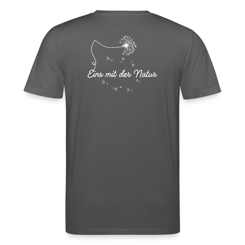 Gesundheit schafft Freiheit (Eins mit der Natur) / 100% Bio T-Shirt Herren - Anthrazit
