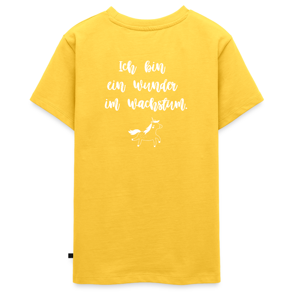 Gesundheit schafft Freiheit (Ich bin ein Wunder im Wachstum) / Teenager Premium T-Shirt - Gelb