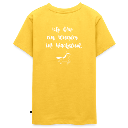 Gesundheit schafft Freiheit (Ich bin ein Wunder im Wachstum) / Teenager Premium T-Shirt - Gelb