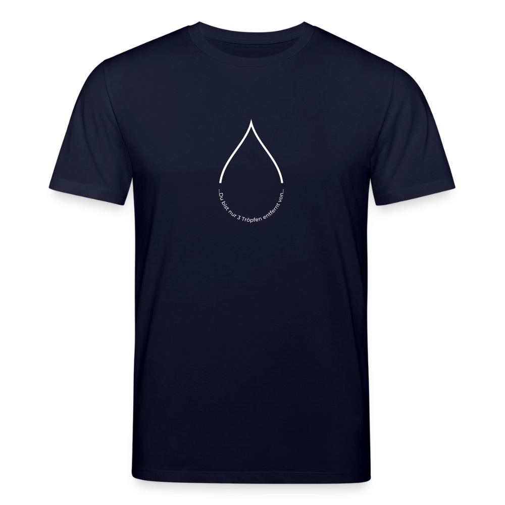 Nur 3 Trōpfen entfernt v2 - Unisex Bio-T-Shirt - Navy