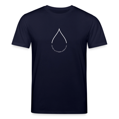 Nur 3 Trōpfen entfernt v2 - Unisex Bio-T-Shirt - Navy