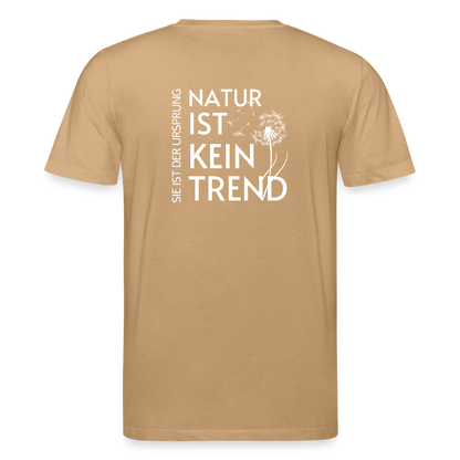 Gesundheit schafft Freiheit (Natur ist kein Trend) / 100% Bio T-Shirt Herren - Karamell 
