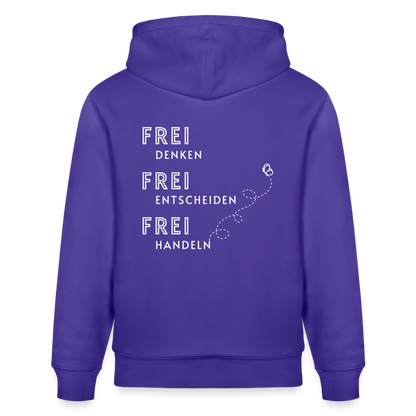 Gesundheit schafft Freiheit (FREI) / 100% Bio Unisex-Kapuzenpullover - Purple Love 