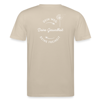 Gesundheit schafft Freiheit (Dein Weg) / 100% Bio T-Shirt Herren - Beige