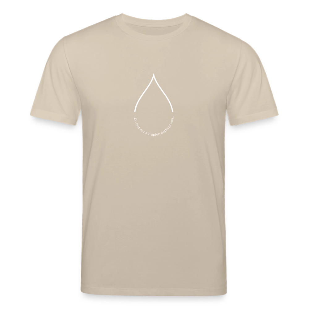 Nur 3 Trōpfen entfernt v2 - Unisex Bio-T-Shirt - Beige